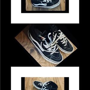Vans Black & White Old Skool Skate Shoes